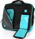 Vangoddy Pindar Sling BLACK AQUA BLUE Pro Deluxe Shoulder Messenger
