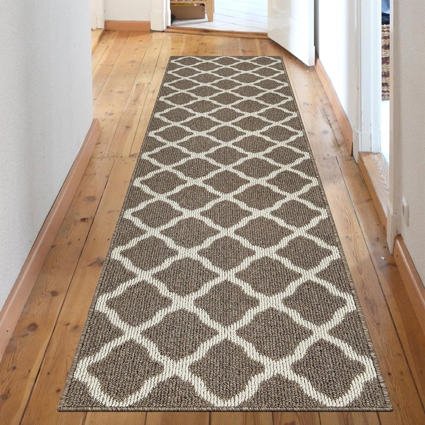 SHACOS Runner Rug 2x8 ft Non Slip Stain Resistant Entryway Rug