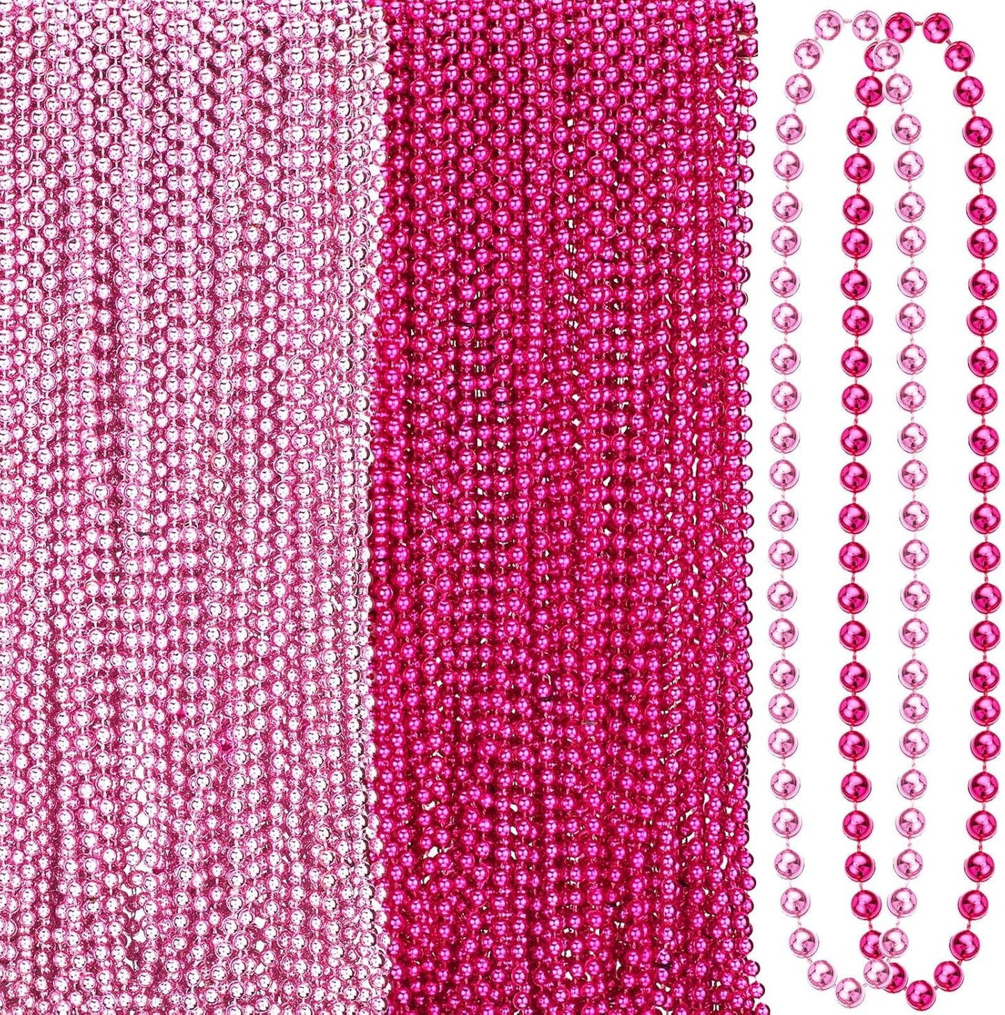 200 Pcs Breast Cancer Awareness Necklace for Events and Decor