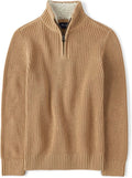 Boys' Long Sleeve Quarter Zip Pullover Sweater - Cozy, Soft Layer