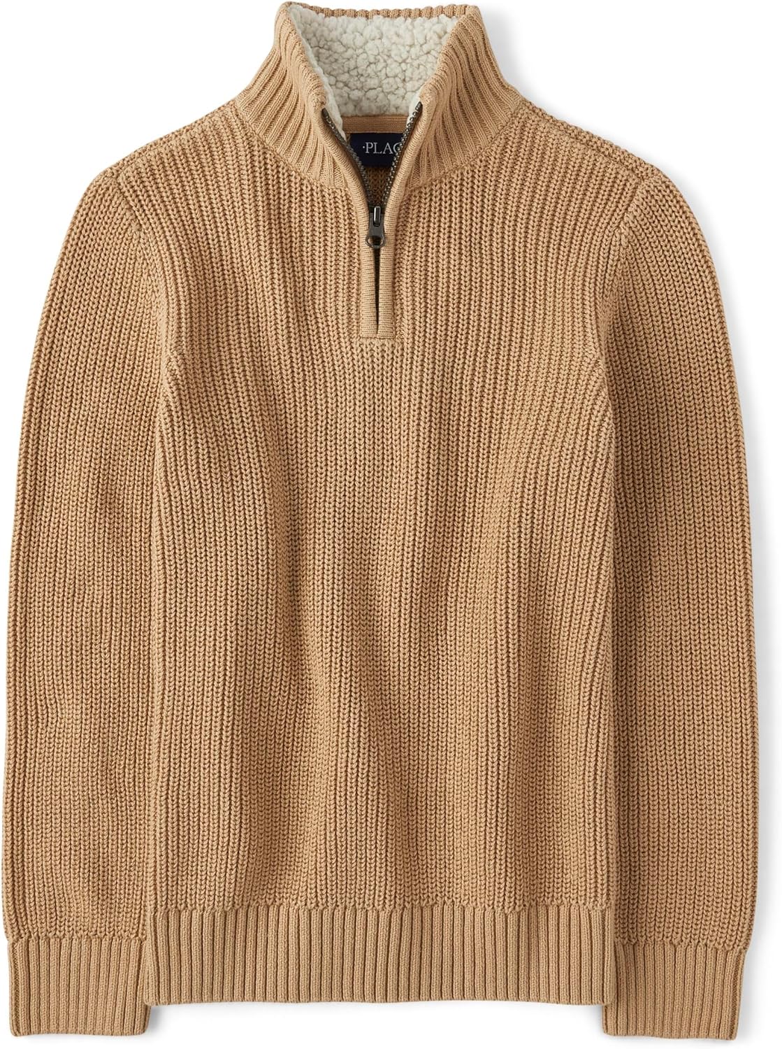 Boys' Long Sleeve Quarter Zip Pullover Sweater for Comfort