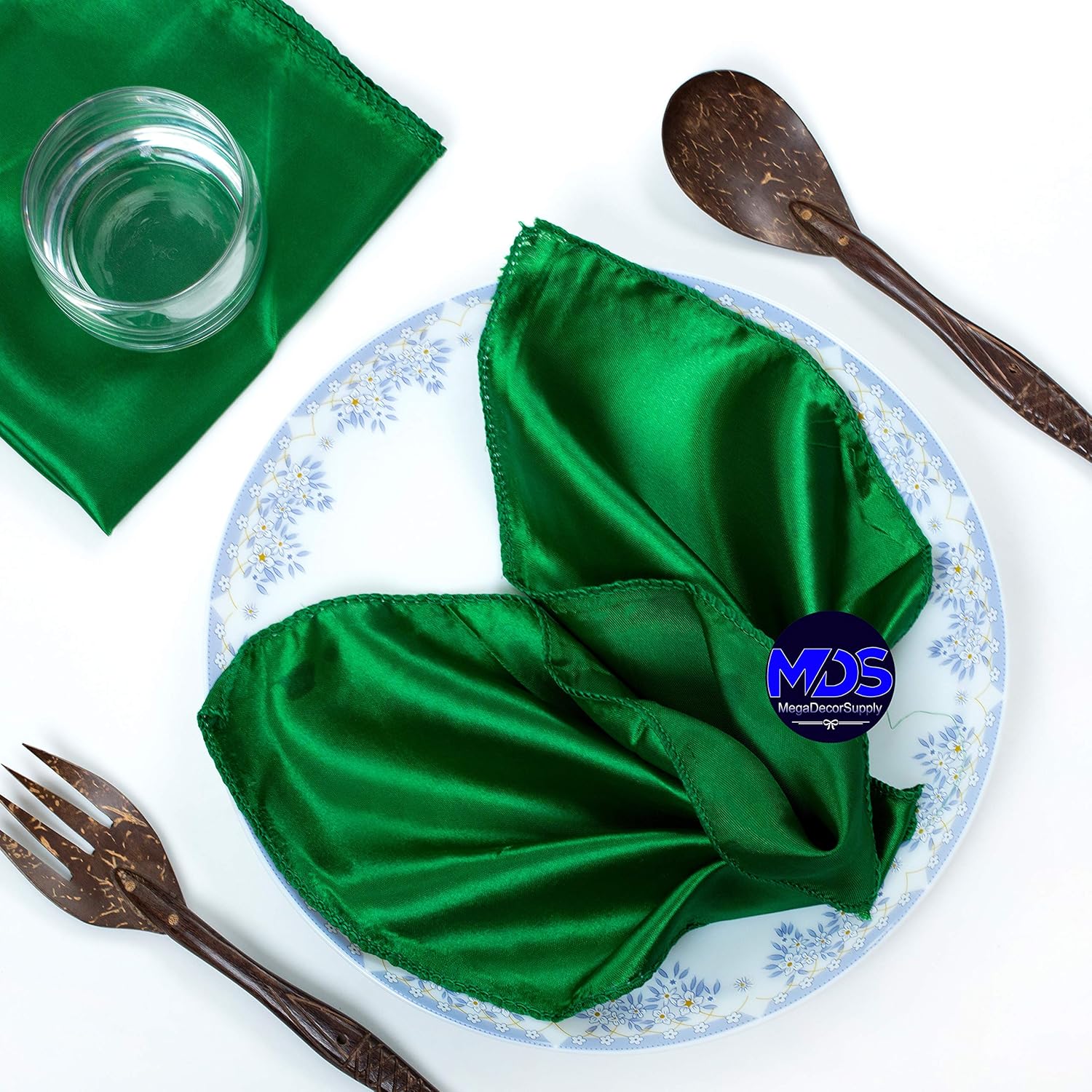 MDS Christmas Satin Cloth Napkins for Elegant Holiday Dining