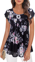 Furnex Women's Short Sleeve Tunic Shirt for Summer Style