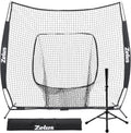 ZELUS Practice Hitting and Pitching Net with Batting Tee - Portable