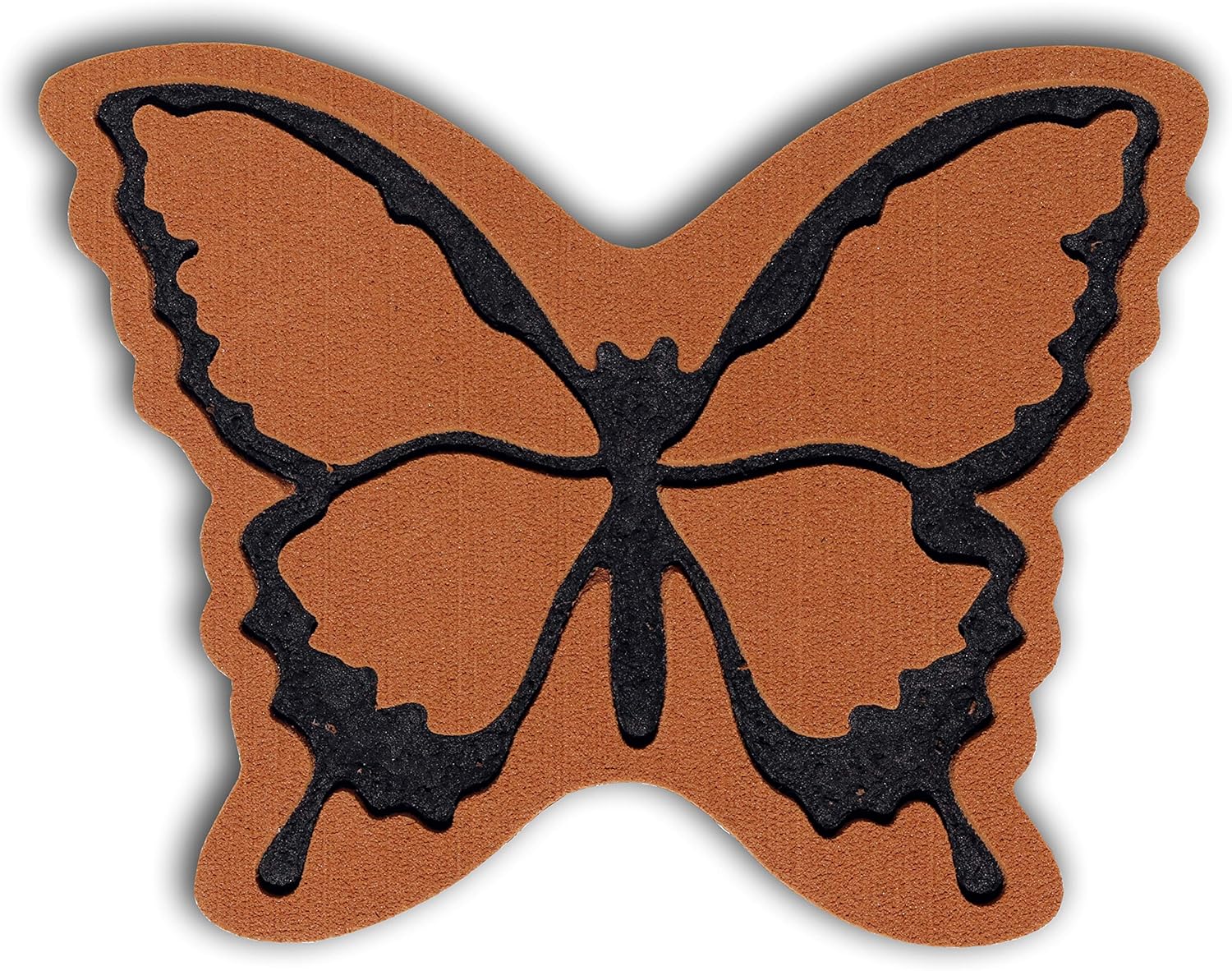 Brown Butterfly Snowboard Stomp Pad w/ Toejamr