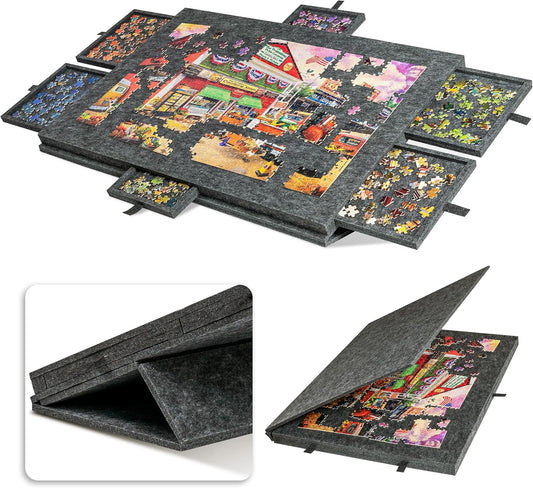 Lavievert Tilting Puzzle Board with 2-in-1 Stand & Cover