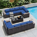 Outdoor Patio Furniture Set - 12 Pieces Sectional Set for Comfort