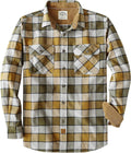 Mens Flannel Shirt for Men - Soft Brushed Cotton Plaid Long Sleeve