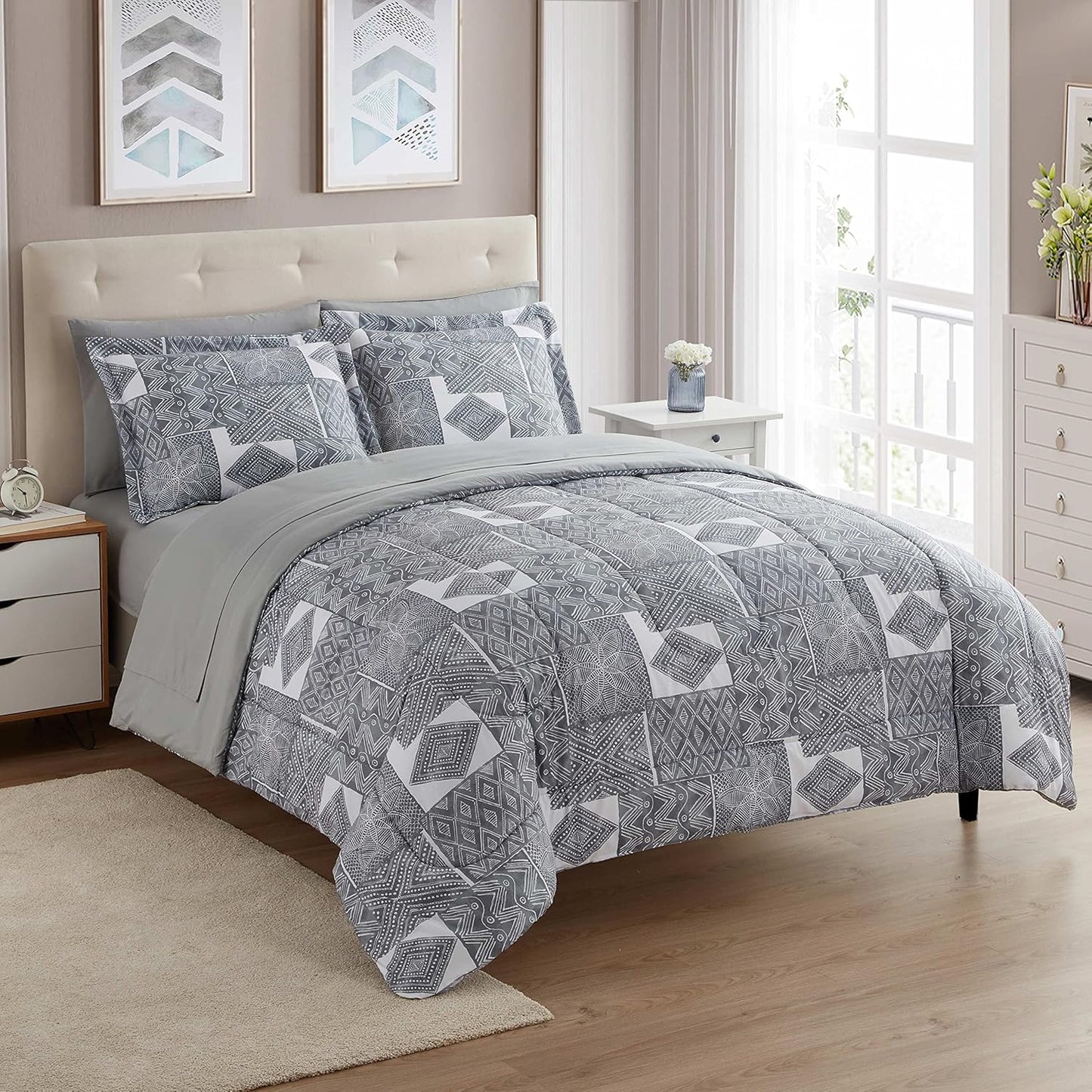 Sweet Home Collection 7 Piece Comforter Set for Luxurious Sleep