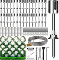 Wire Trellis for Climbing Plants Outdoor 30-Set Kit - 1/8in x 150ft