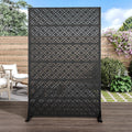 Metal Privacy Screen Outdoor 72in x 47in - Decorative Freestanding