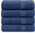 LANE LINEN 100% Cotton 4 Pack Bath Sheets (35in x 66in) - Oversized