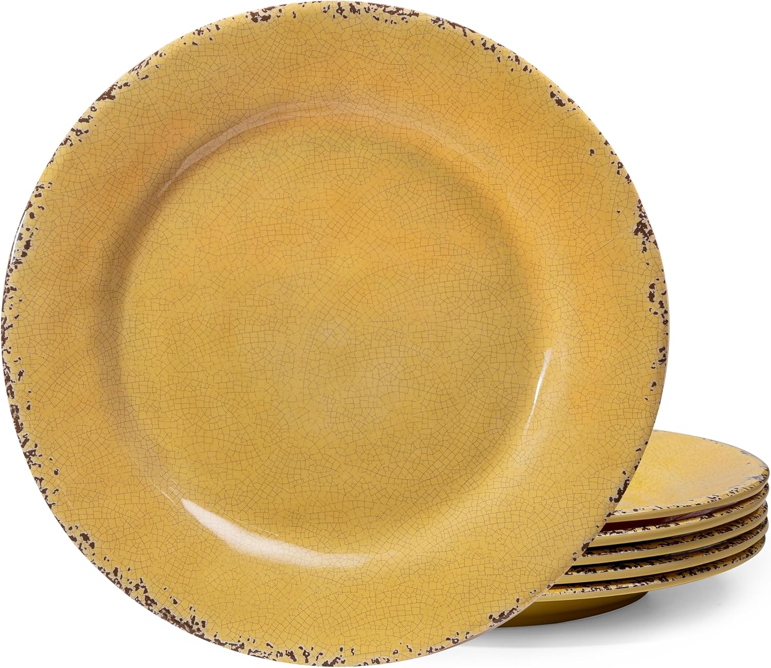 Farmhouse Melamine Dinner Plate Set for Stylish Dining