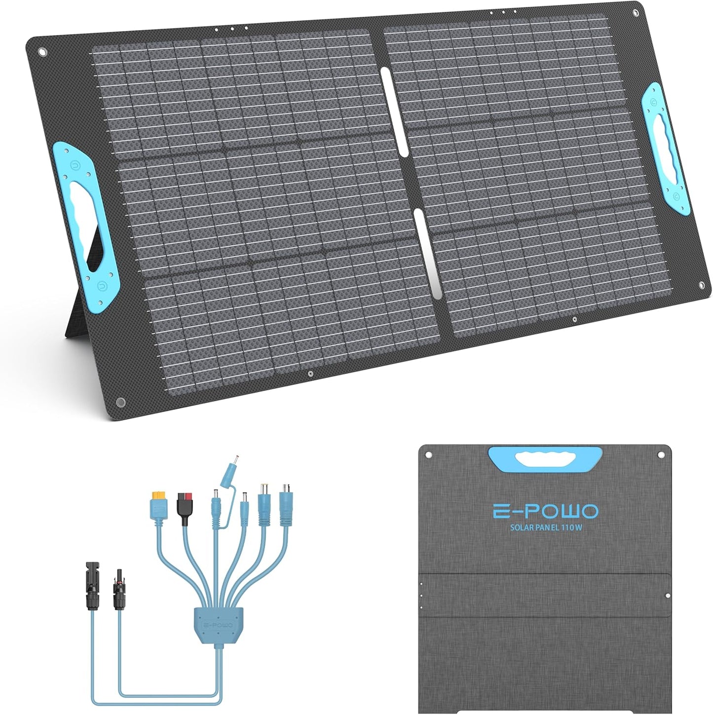 110W Portable Solar Panel for Outdoor Camping and Off Grid Use