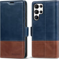 KEZiHOME Galaxy S25 Ultra Leather Wallet Case - RFID Blocking