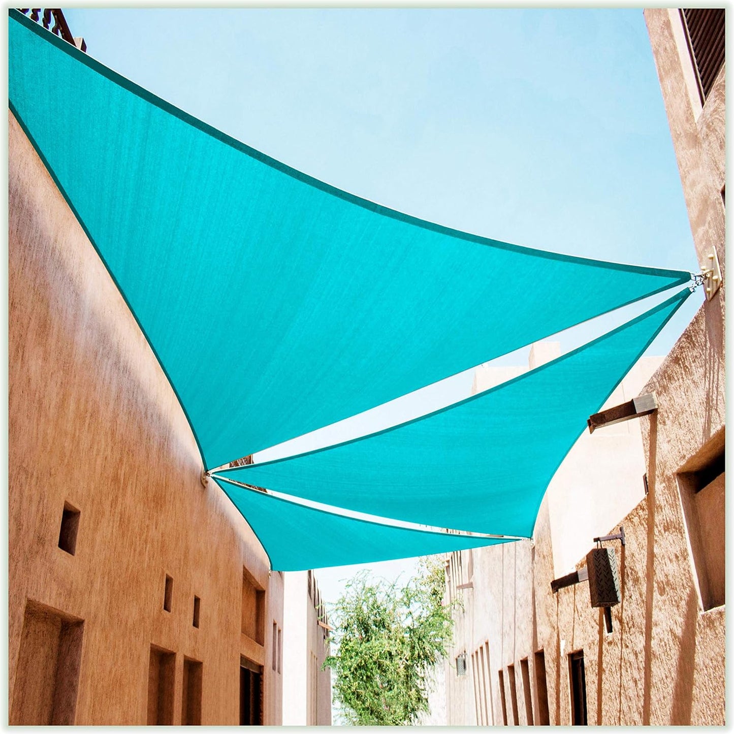 Custom Size Turquoise Right Triangle Sun Shade Sail Canopy