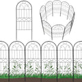 Decorative Garden Fence 10 Pack 30in H x 10ft L - Rustproof Arched