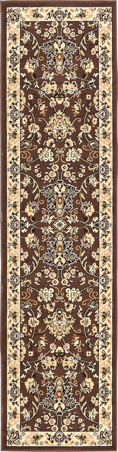 Unique Loom Sialk Hill Collection Area Rug Runner for Home