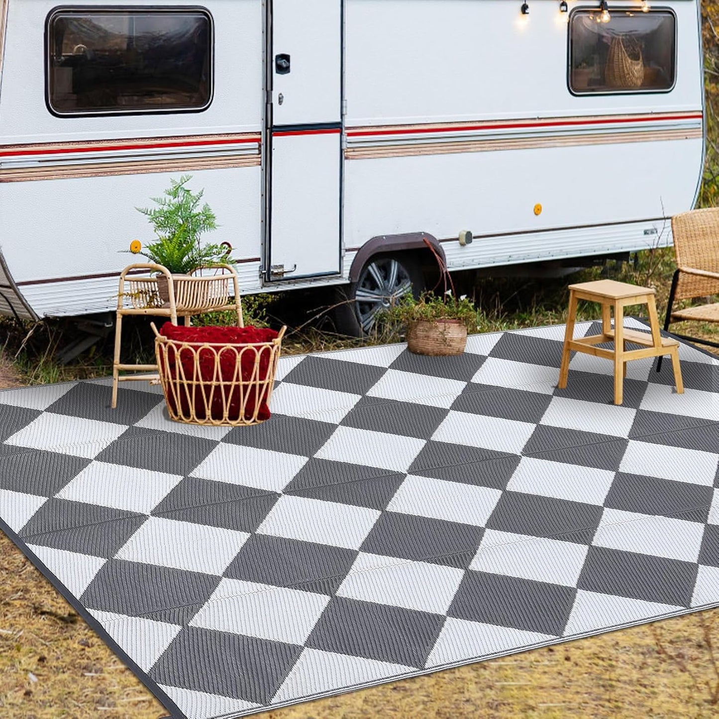 GAOMON Outdoor Rug 8x10 Area Rugs for Patio Waterproof Design