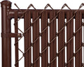 Ridged Slats Single Wall Bottom Locking Privacy Slat for 3ft Chain