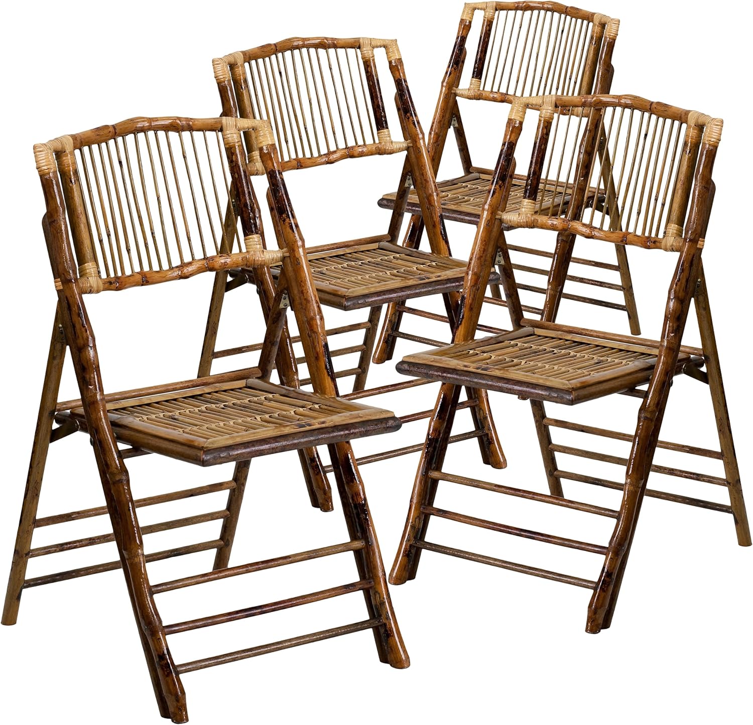 Flash Furniture Folding Bamboo Chairs for All Occasions