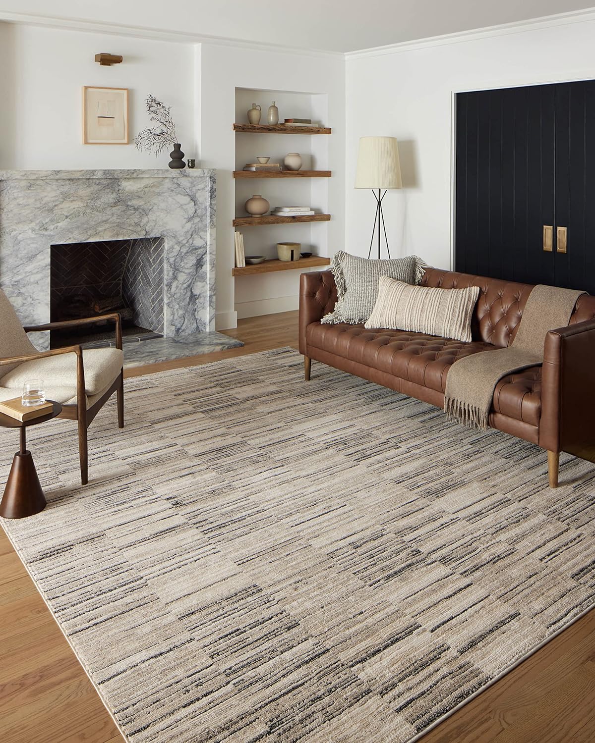 Loloi II Darby Collection Charcoal/Sand Area Rug for Home