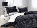 King/Cal King Black Micromink Sherpa Comforter Set - Ultra-Soft