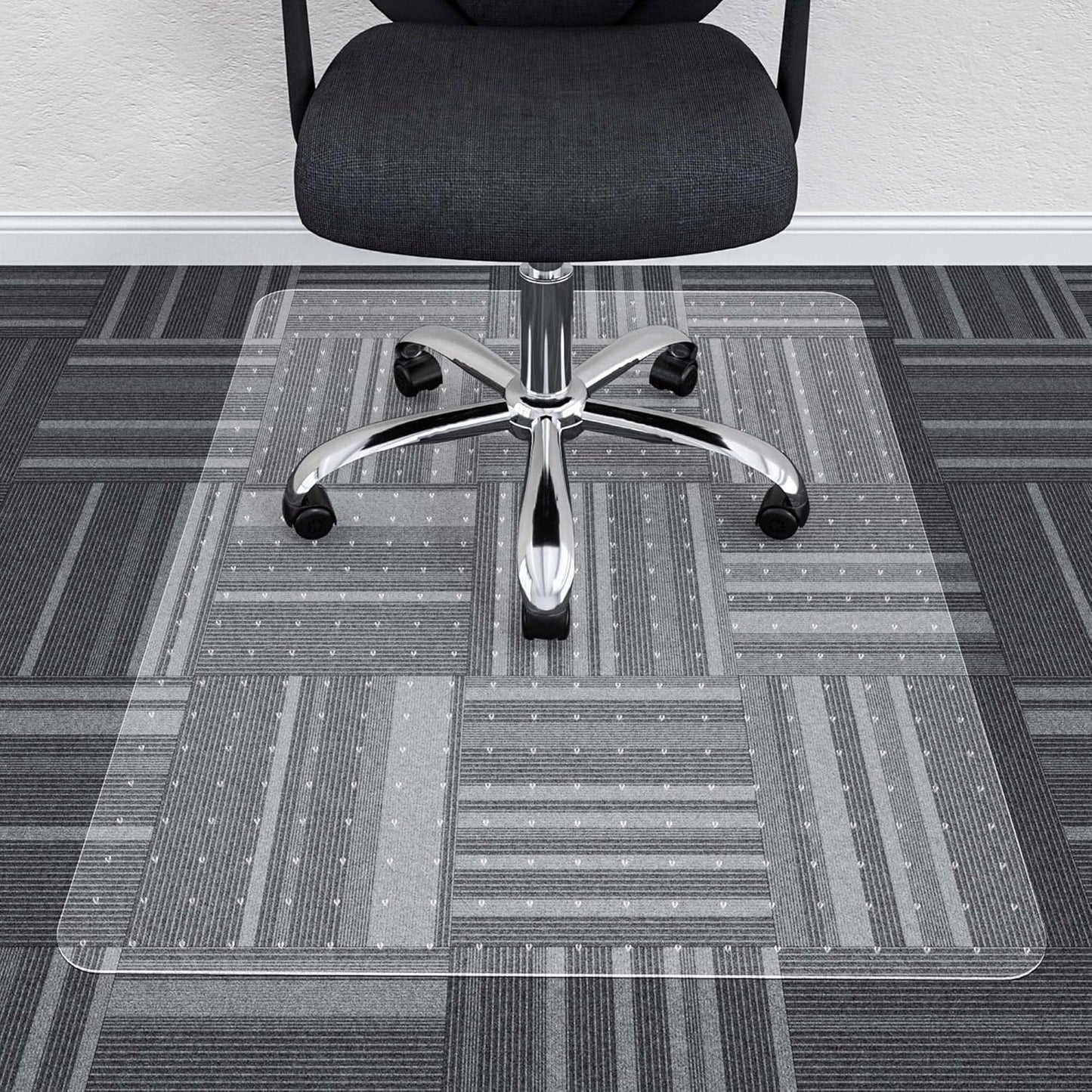 Protective Clear Chair Mat 30x48 for Low Pile Carpet HOMEK
