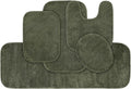 Garland Rug Traditional Nylon Washable Deep Fern 5 Piece Set - Soft