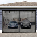 Magnetic Garage Screen Door for 2 Car Garage Doors 16x7FT - Hands Free