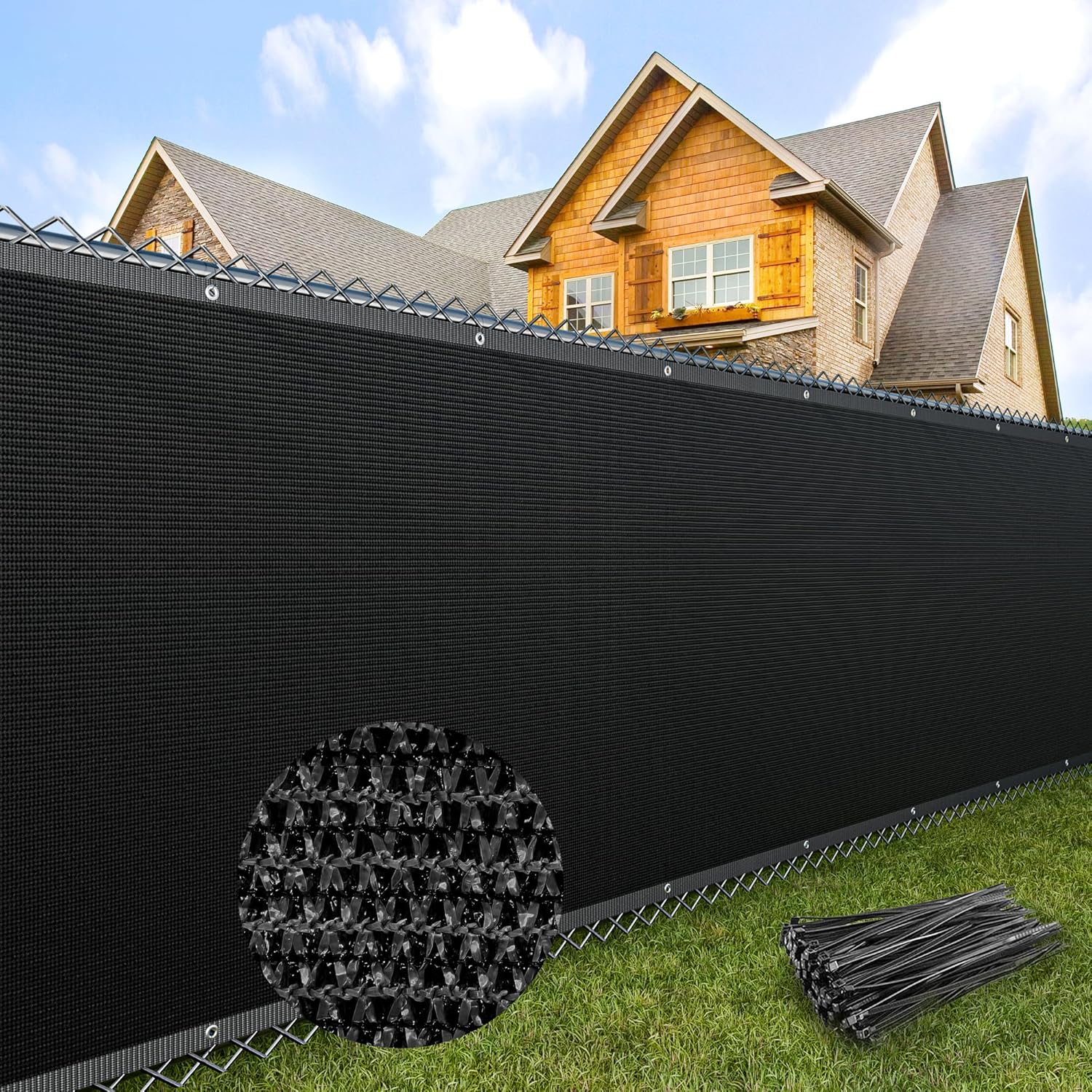 CasaCulina Privacy Screen: 90% Blockage 170GSM Mesh - Ideal for Balcony, Patio, Garden