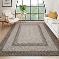 10x13 Large Living Room Rug Braided Print Boho Accent Rug - Machine