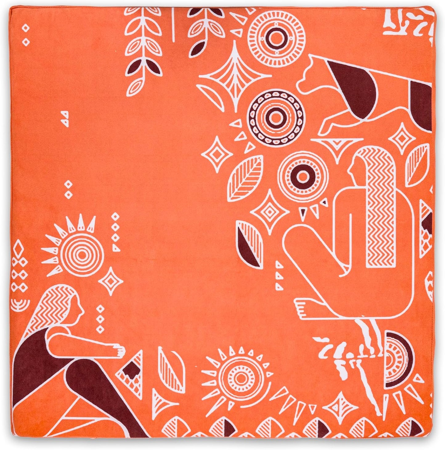 Zaveur Royal Court 24 x 24 Velvet Meditation Mat - Non Slip Workout Mat