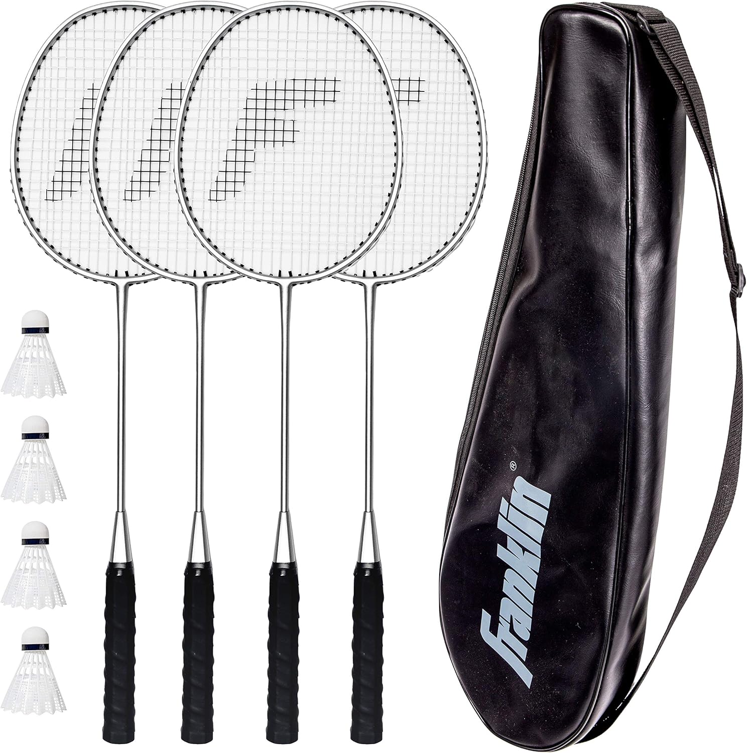 Franklin Sports Badminton Racket Set for Family Fun Outdoors