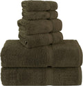 Premium Turkish Cotton Towel Set 6-Piece - Soft, Absorbent, Durable