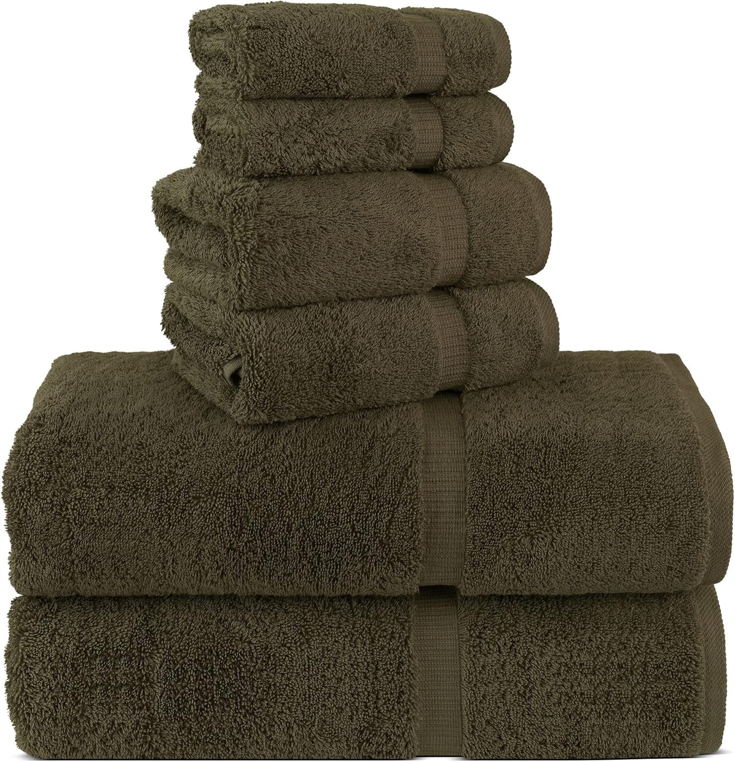 Chakir Turkish Linens Premium Cotton Towels Set for Bathroom