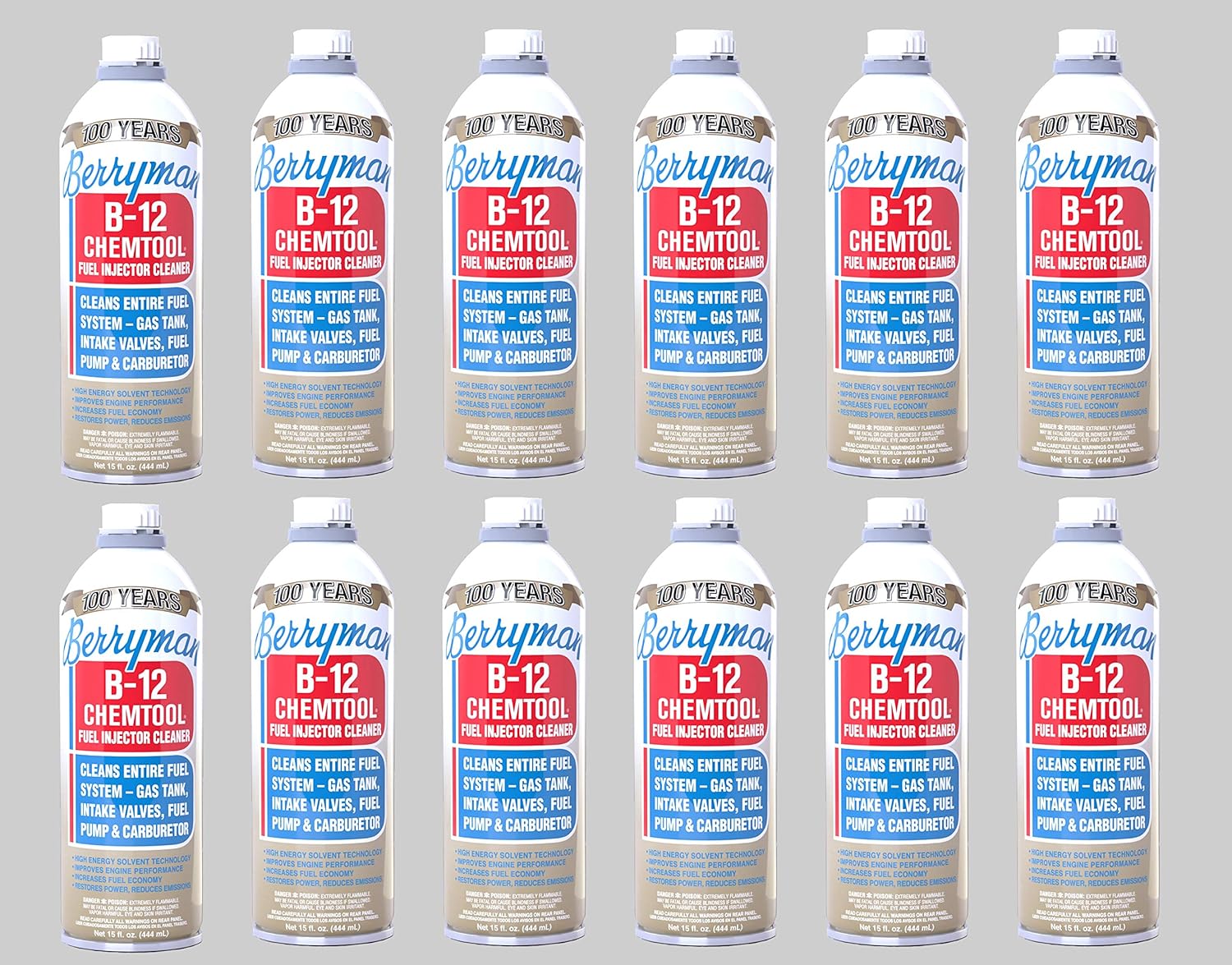 B-12 Chemtool Carburetor Fuel Treatment by Berryman - 15 oz Pack