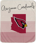 Pegasus Sports Officially Licensed NFL State Stripe Blanket - Cozy Fan