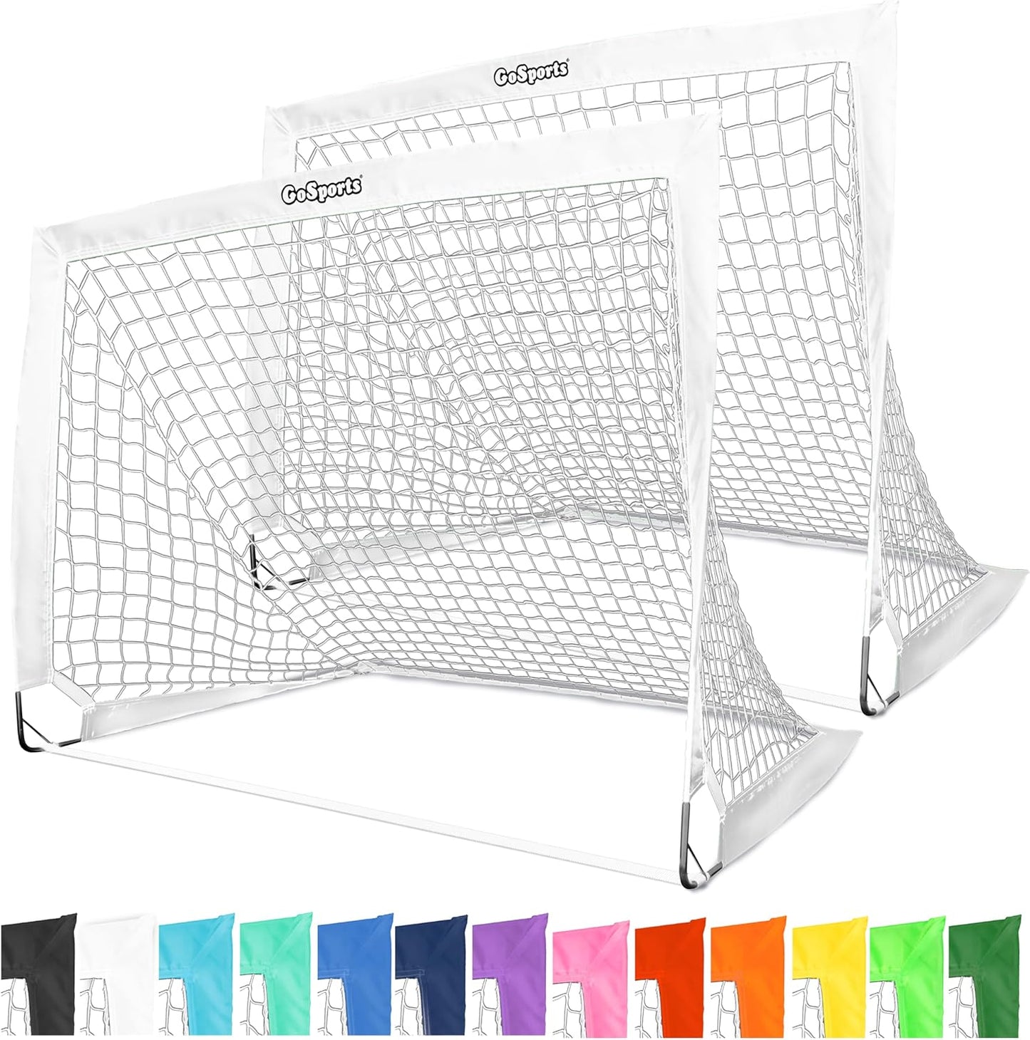 GoSports Portable Soccer Goals for Kids - Perfect for Backyard Fun