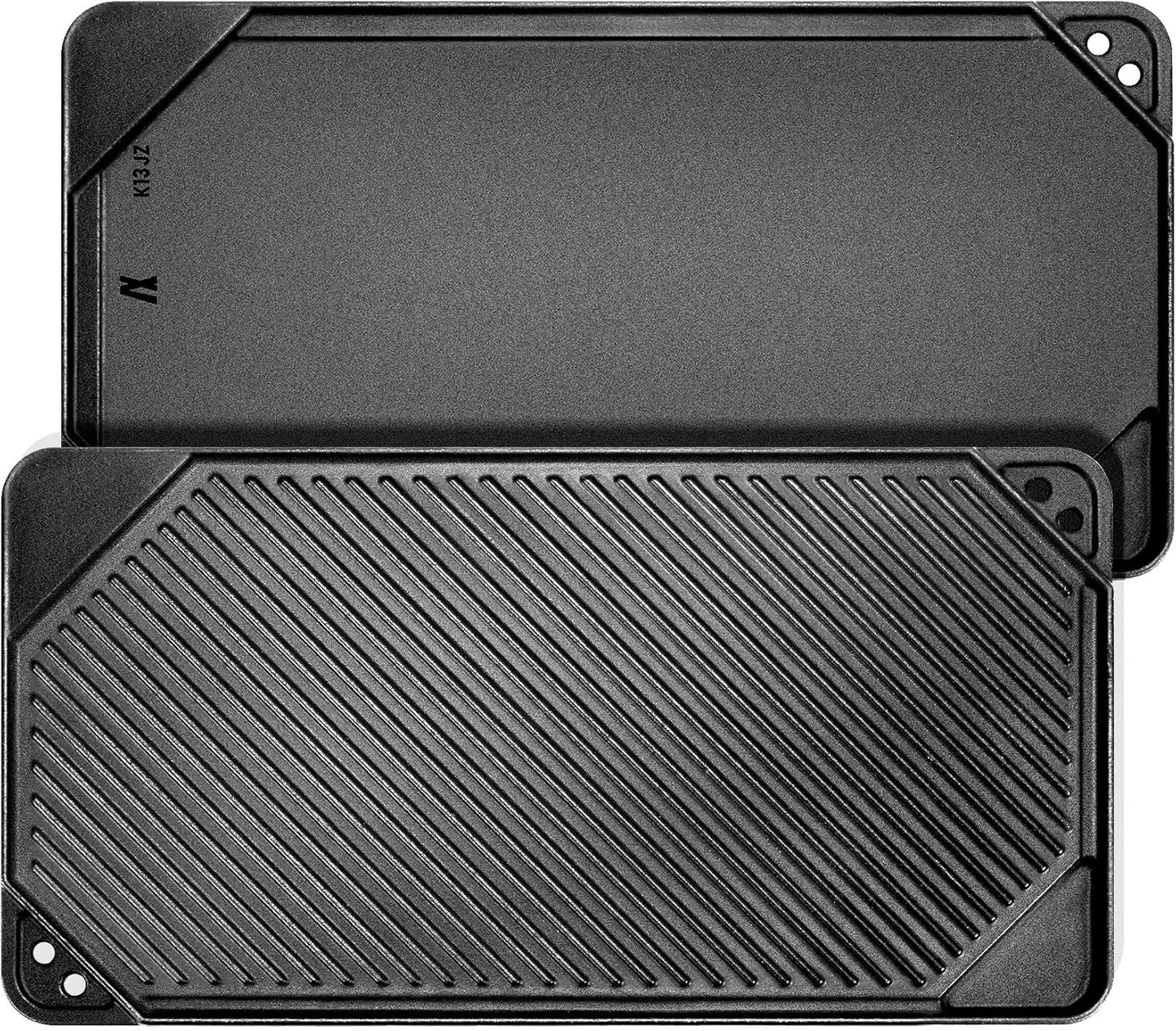 GGC Cast Iron Reversible Griddle for Indoor and Outdoor Cooking