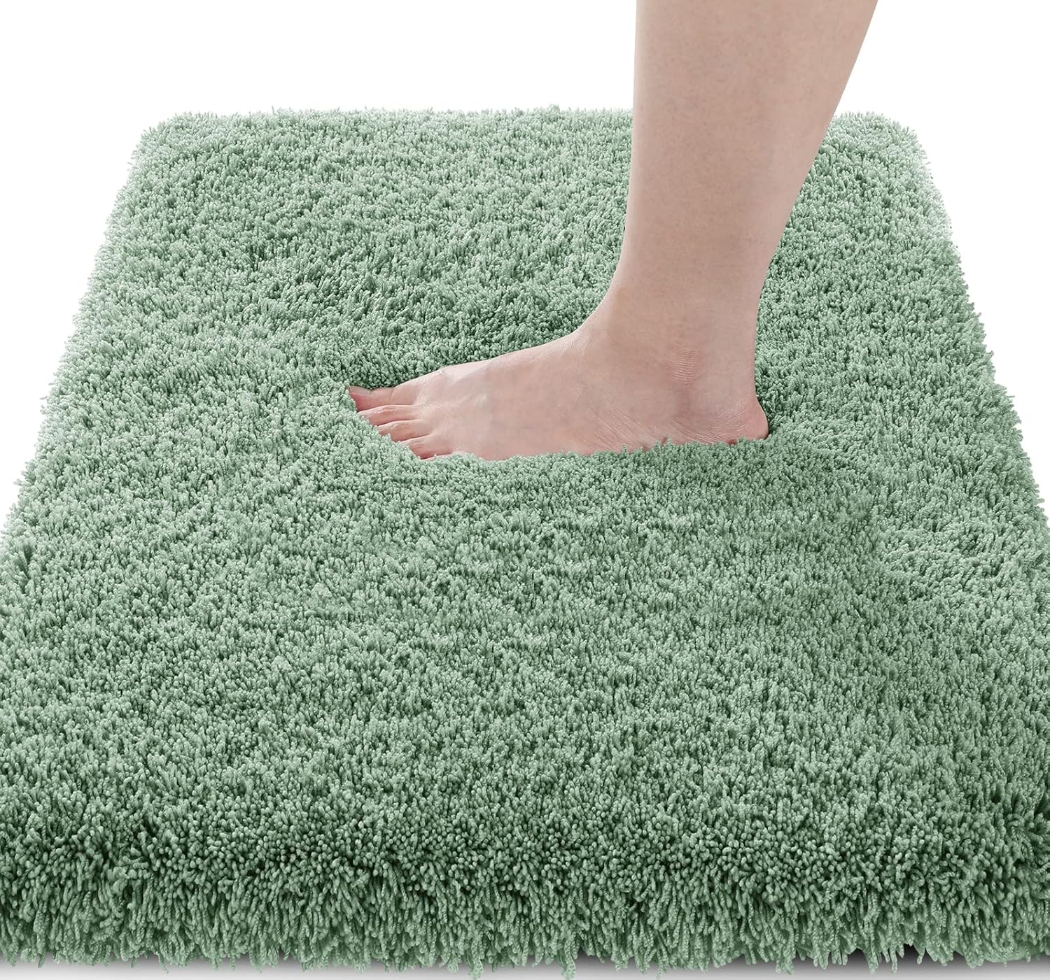 Yimobra Fluffy Plush Bath Rug - Soft Non Slip Microfiber Mat