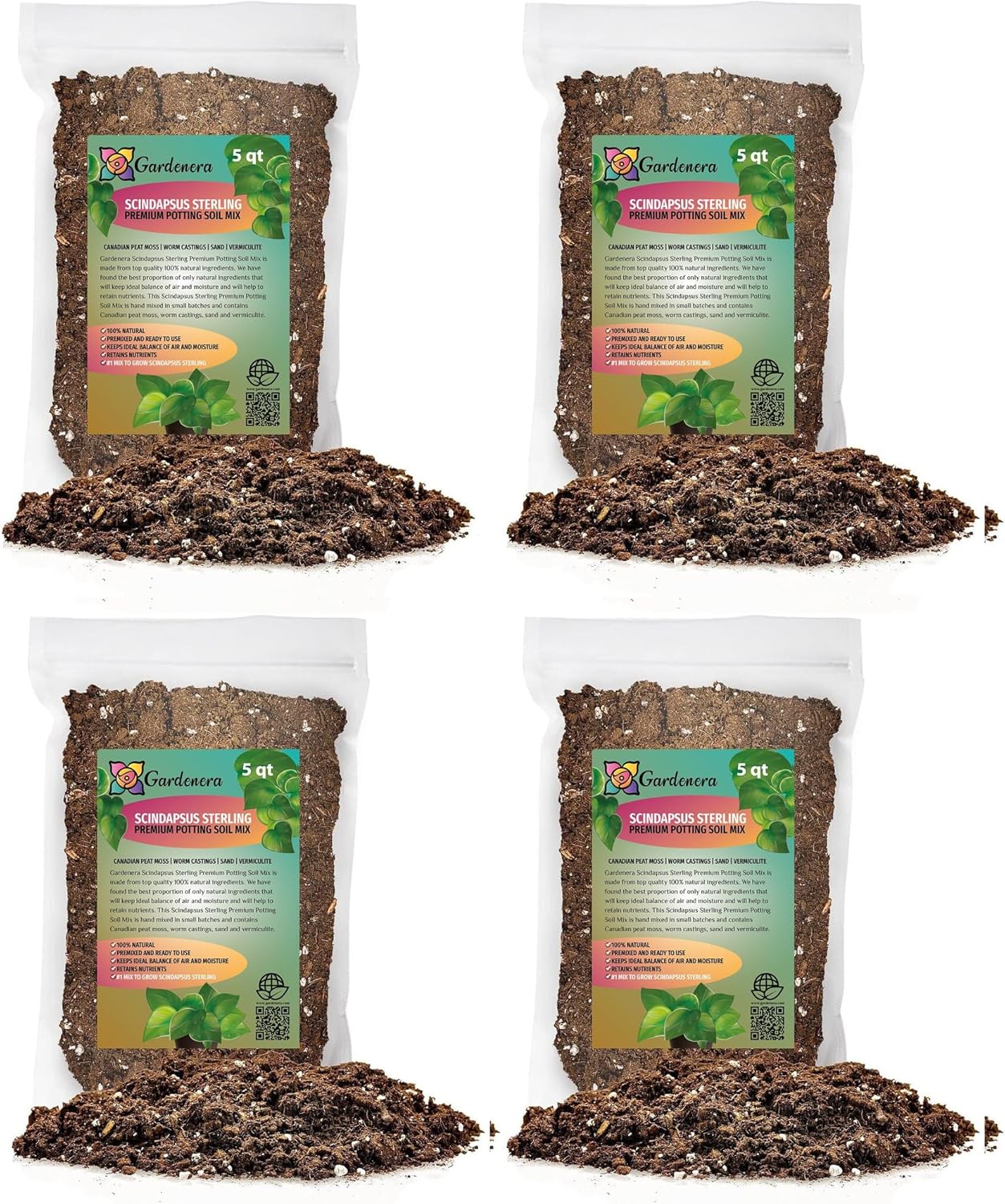Gardenera Scindapsus Sterling Potting Mix for Vibrant Growth