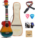 Concert Ukulele 23 in High-gloss with Color Strings - Bright Tone