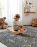 ILANGO Area Rug 5ftx7ft Washable Moroccan Boho Rug - Non Slip