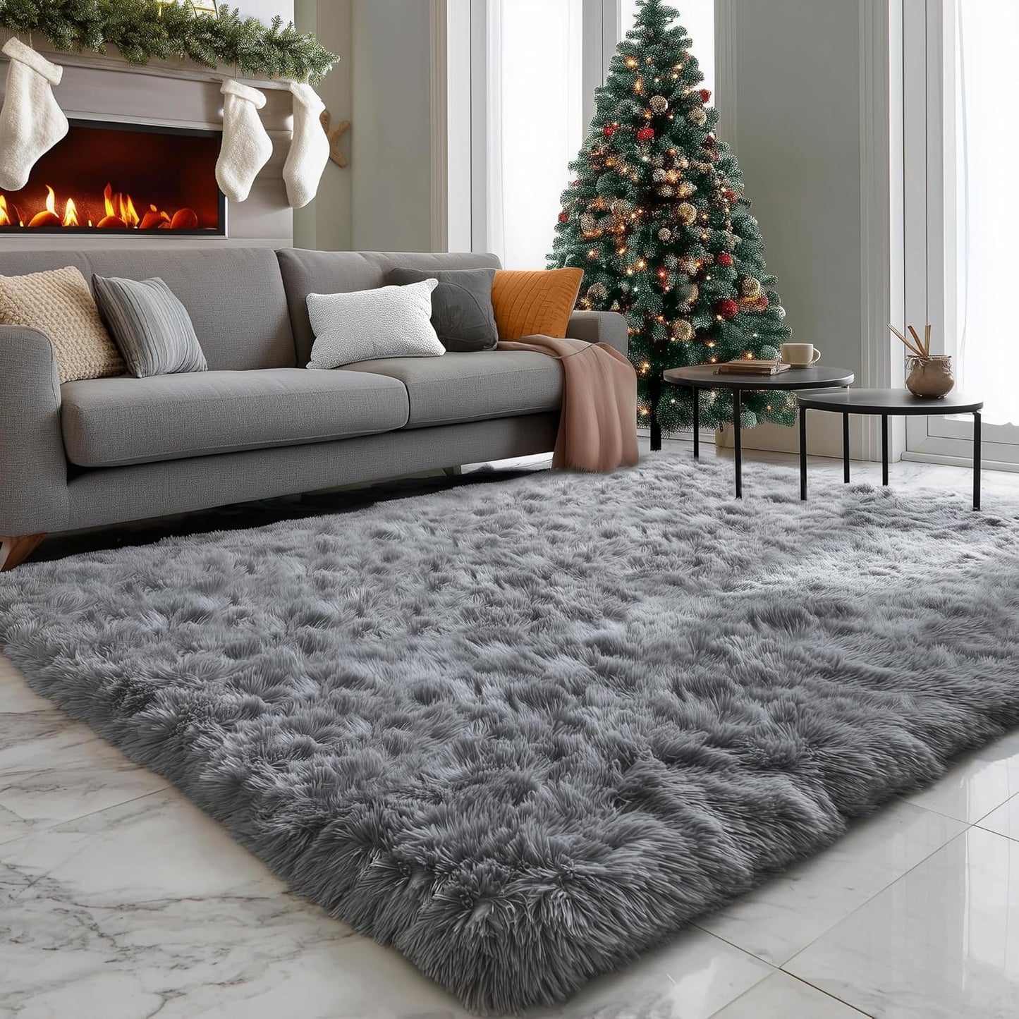 PAGISOFE 8x10 Soft Large Rug for Living Room and Bedroom