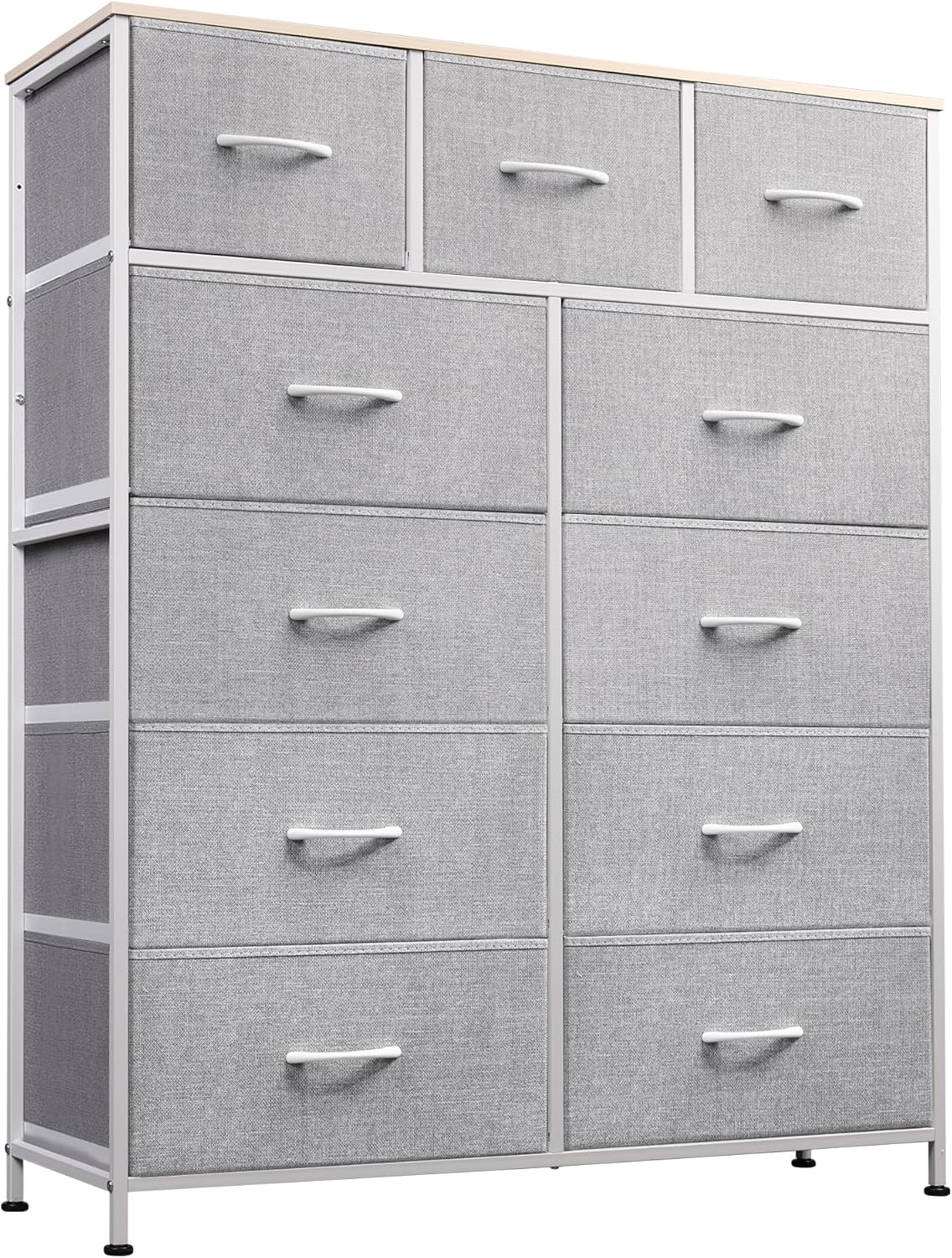 WLIVE Storage Organizer Unit with 11 Fabric Bins for Home Use