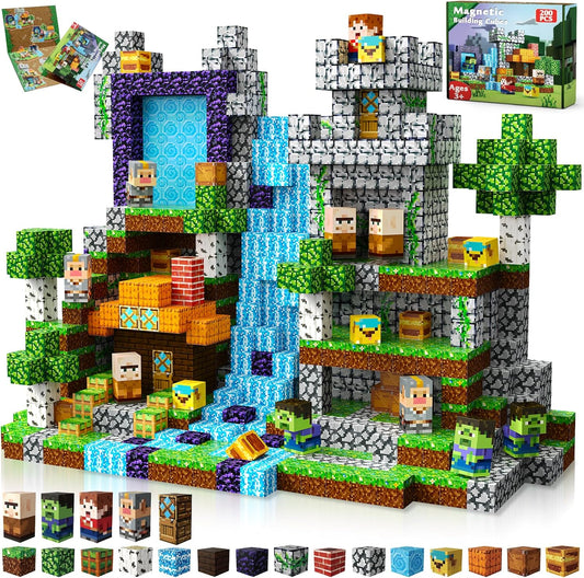 200 PCS Magnetic Building Blocks for Kids Age 3 and Up