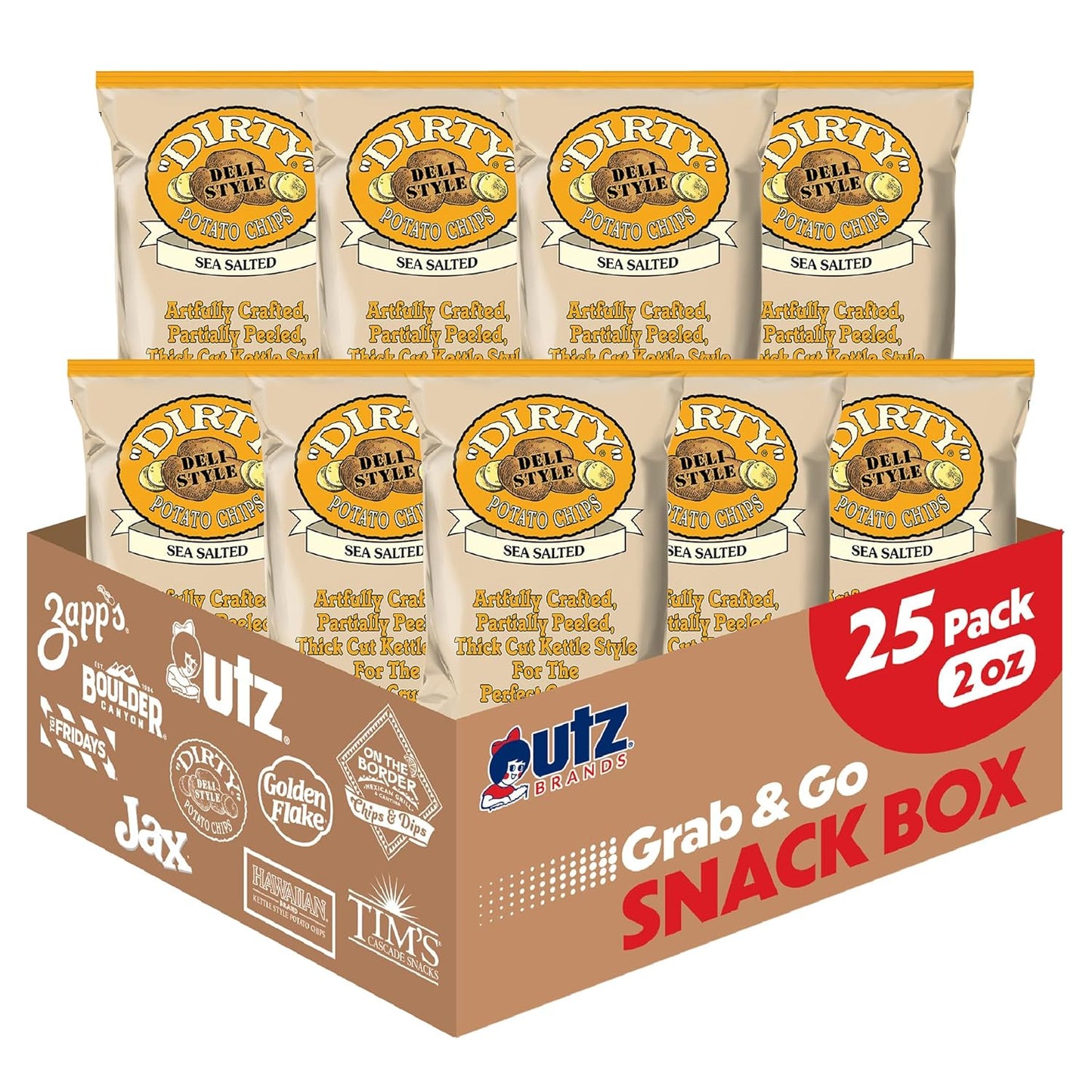 Dirty Sea Salted Potato Chips - All Natural Kettle Cooked Snack