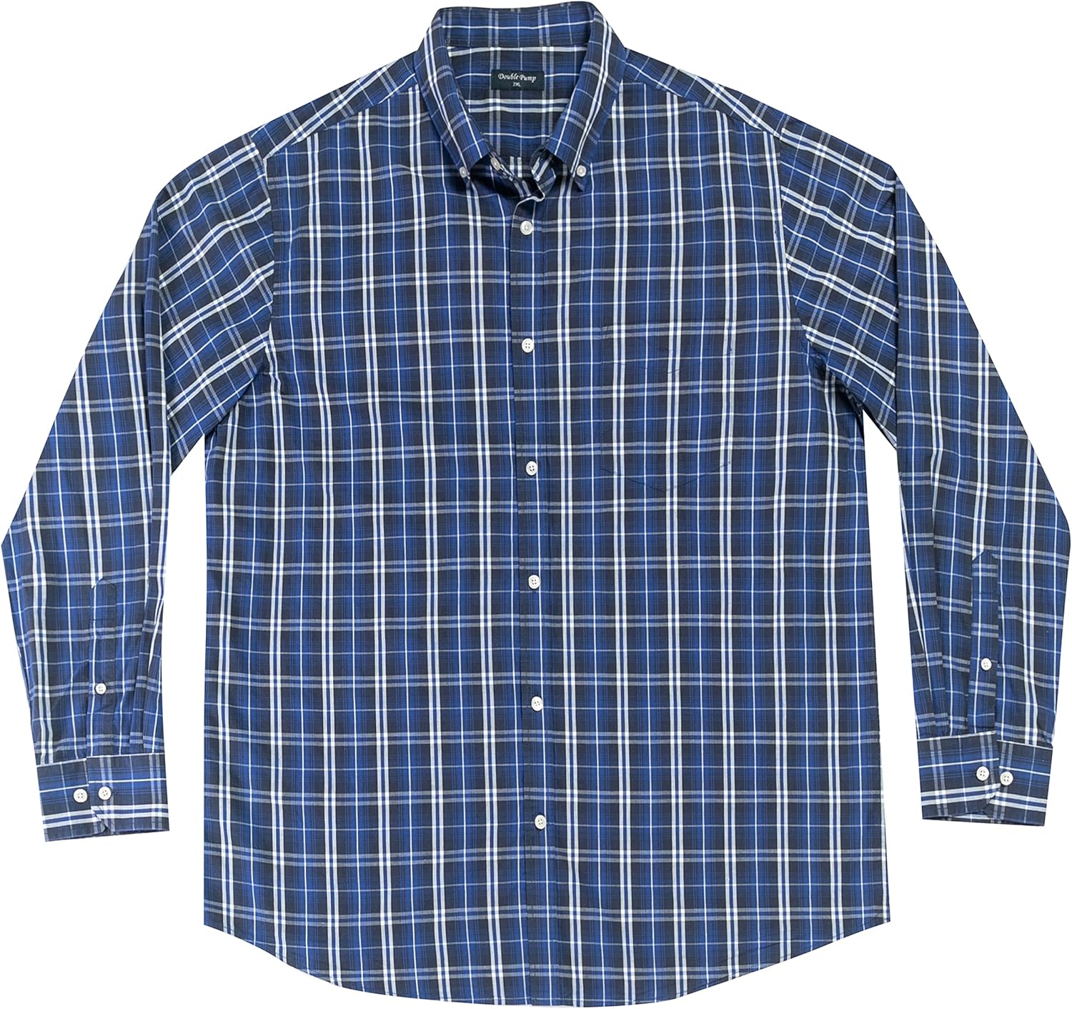 Double Pump Big and Tall Shirts for Men Long Sleeve Button Down
