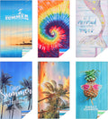 Casa Platino Microfiber Beach Towel 6 Pack - Extra Large Quick-Dry